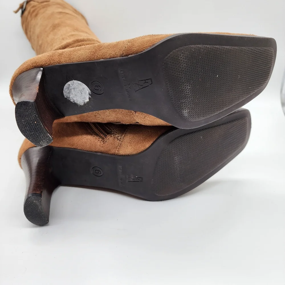 Etienne Aigner Historia Square Toe Heeled Sock‎ Boots Size 6 - Picture 13 of 14